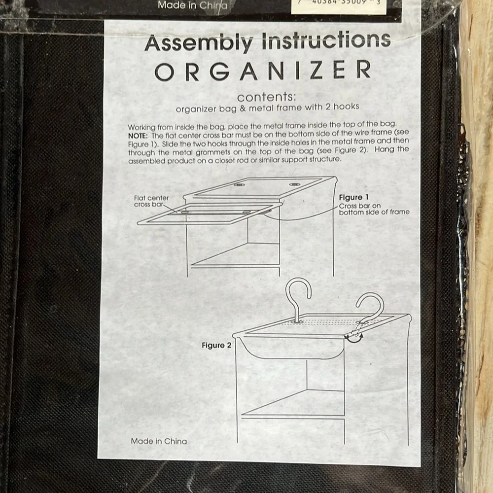 Black Hanging Shoe Organizer